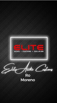 the logo for elite auto couture ro moreno